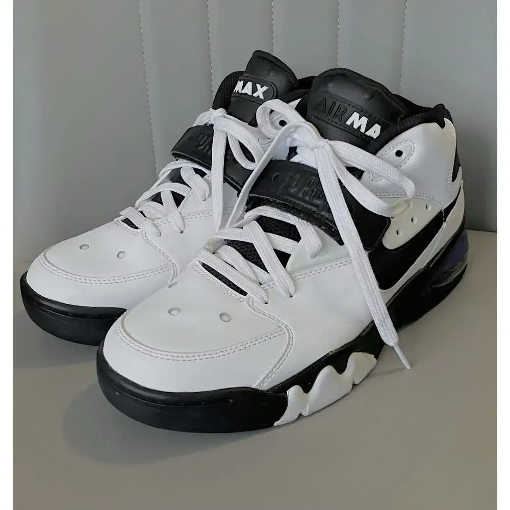 Nike Air Force Max White Black Charles Barkley Size 8 Sneakers AH5534 100